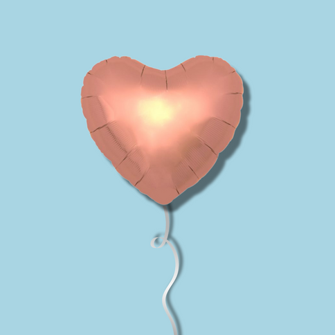 Rose Gold Heart Balloon (SYD ONLY)