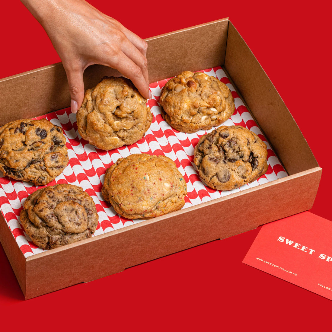 Sweet Splits Box of Six Cookies