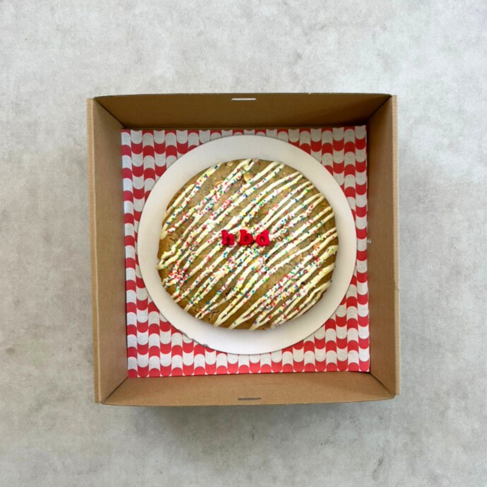 CUSTOM TEXT - COOKIE CAKE